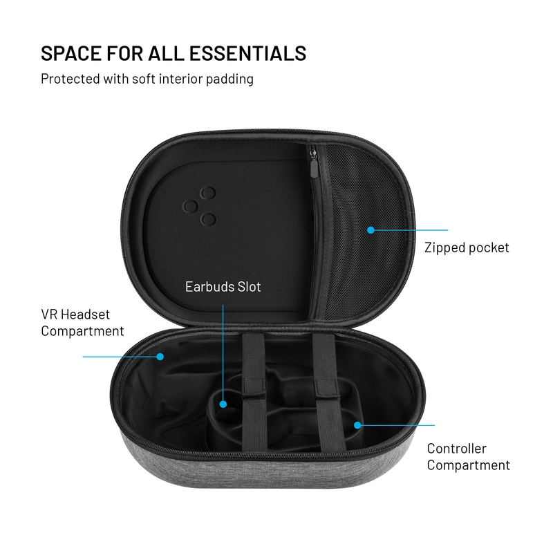 FIXED VR PROTECT Protective case for Meta Quest 3/3S Light grey - 8018210