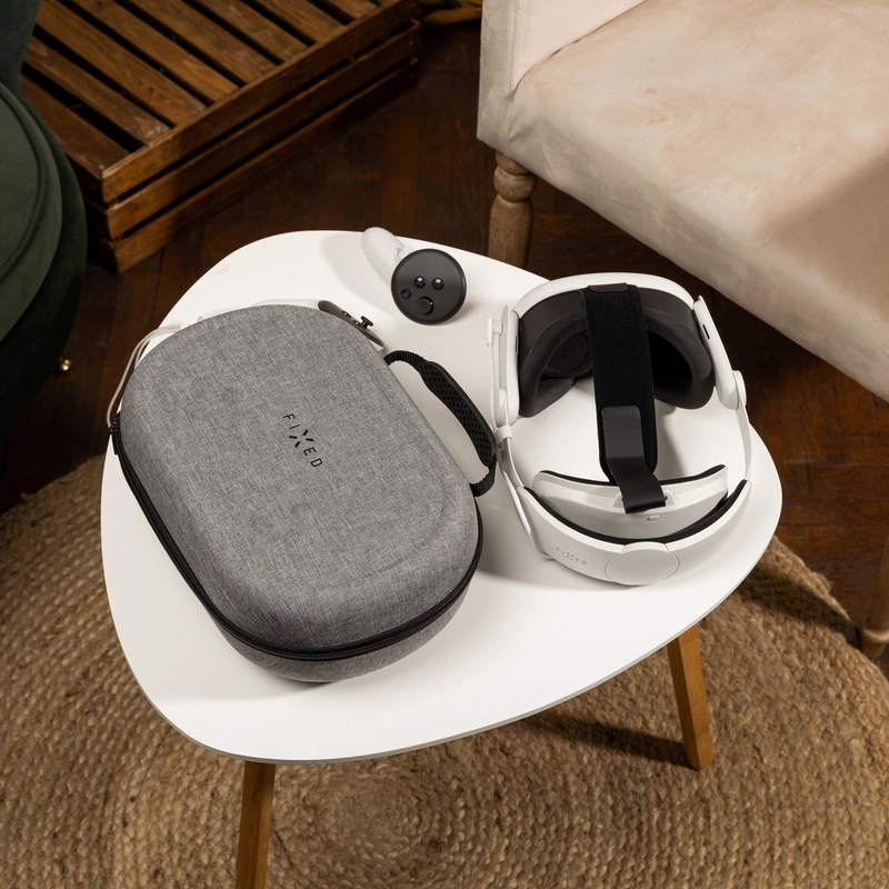 FIXED VR PROTECT Protective case for Meta Quest 3/3S Light grey - 8018210