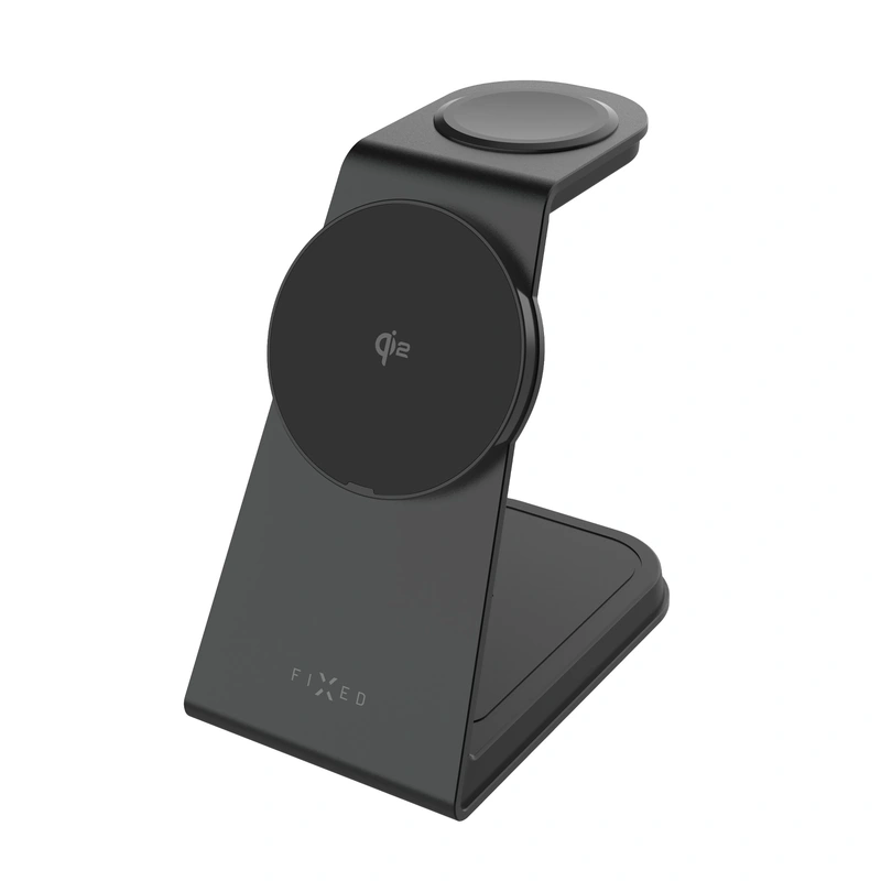 FIXED 3in1 Mag ALU Qi2 Wireless Charging station Black - 8018212