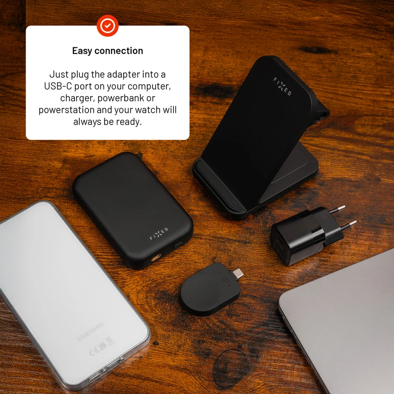 FIXED Wireless USB-C charger for Samsung Watch Black - 8018215