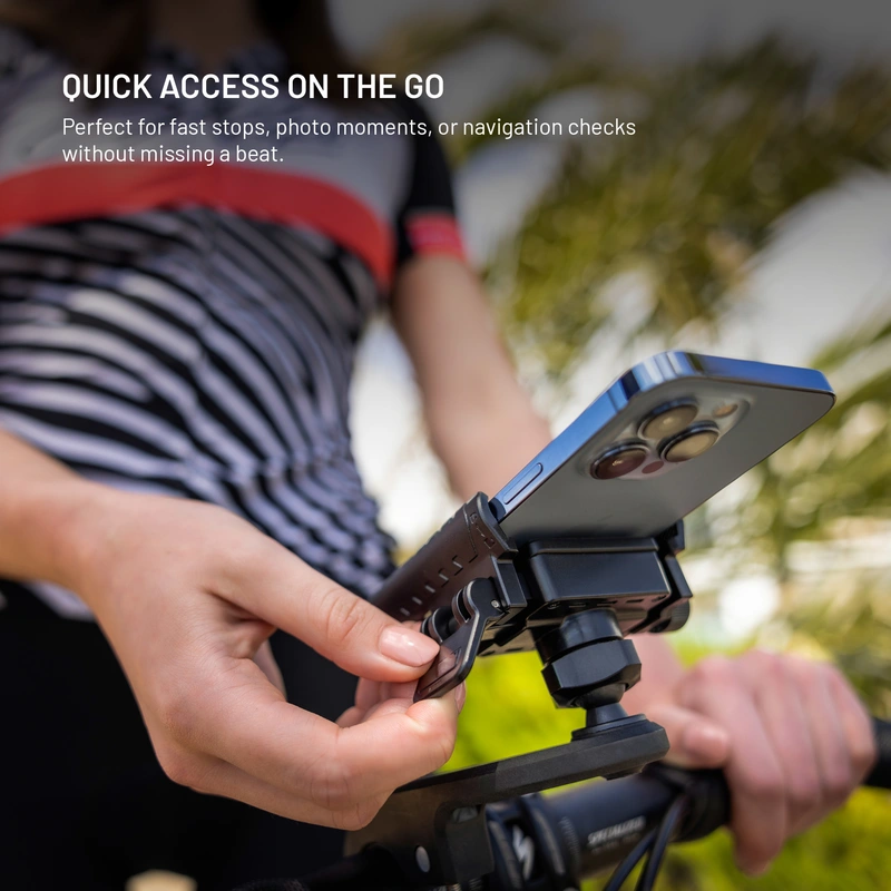 FIXED Bikee Plus Vista Bike Mount with Smart Lock Black - 8018226