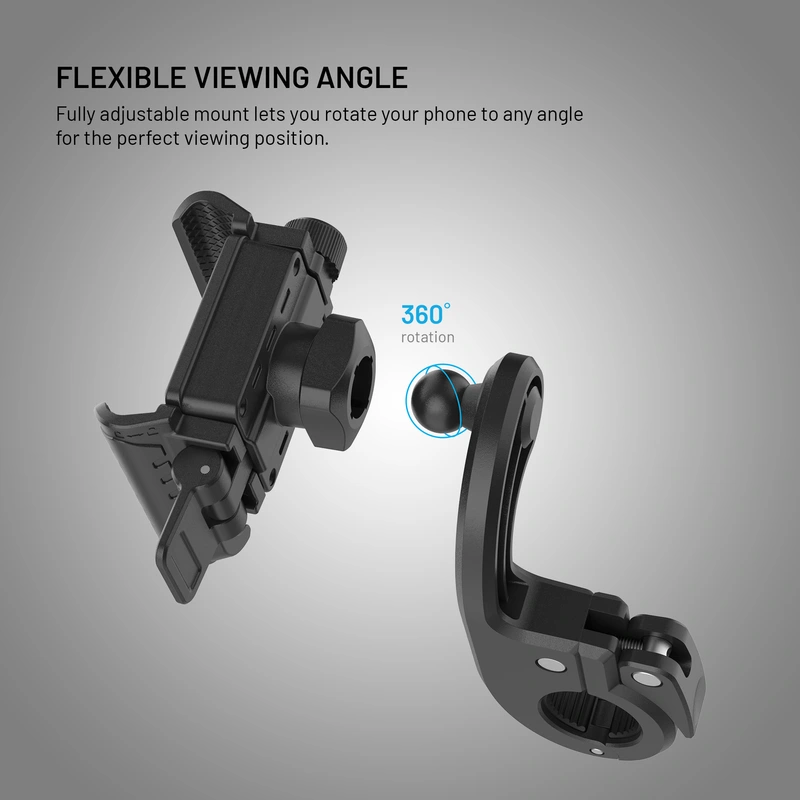 FIXED Bikee Plus Vista Bike Mount with Smart Lock Black - 8018226