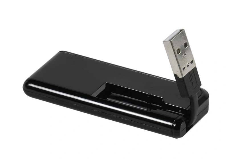 Vivanco 4x Port compact passive USB-A 2.0 HUB Black - 2836660