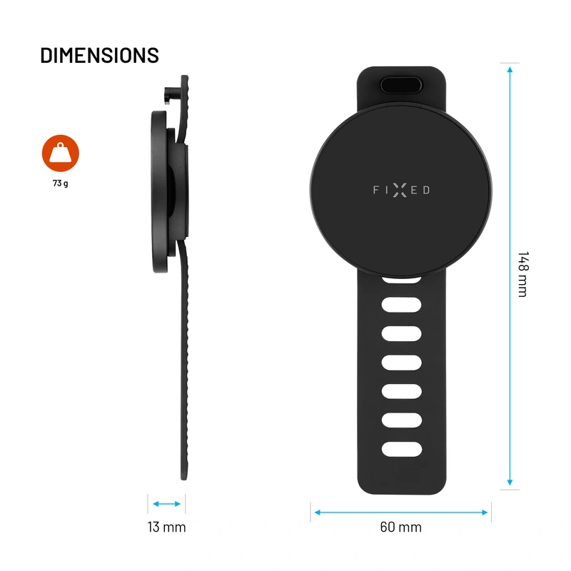 FIXED MagGrip Active Handlebar Smartphone Holder Black - 8018301