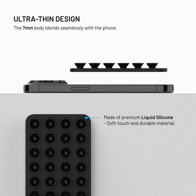 FIXED MAGMATE MagSafe holder with suction cups Black - 8018333