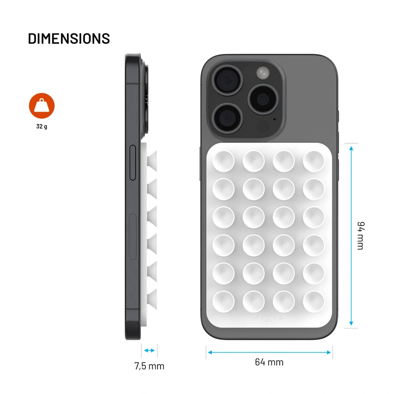 FIXED MAGMATE MagSafe holder with suction cups White - 8018334