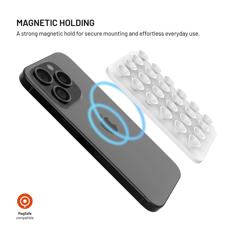 FIXED MAGMATE MagSafe holder with suction cups White - 8018334