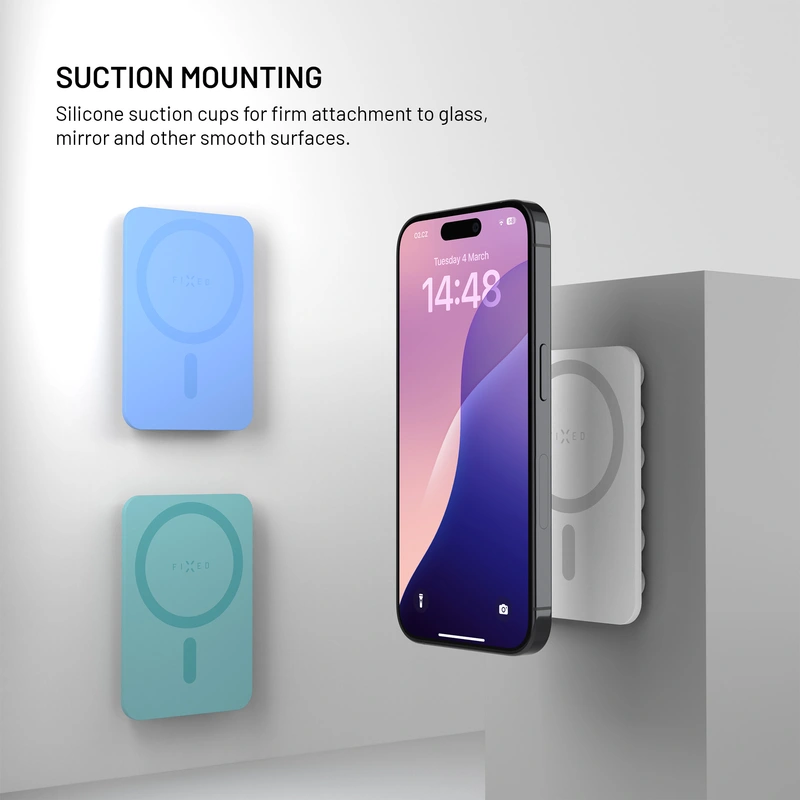 FIXED MAGMATE MagSafe holder with suction cups White - 8018334