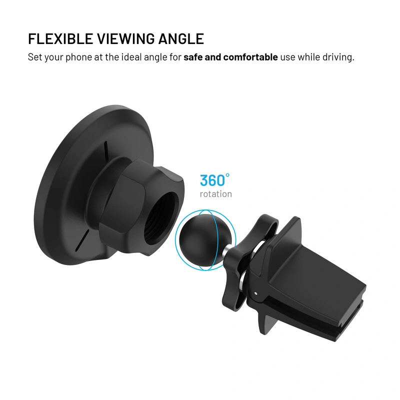 FIXED MagRound2 15W Airvent Car Mount Black - 8018352