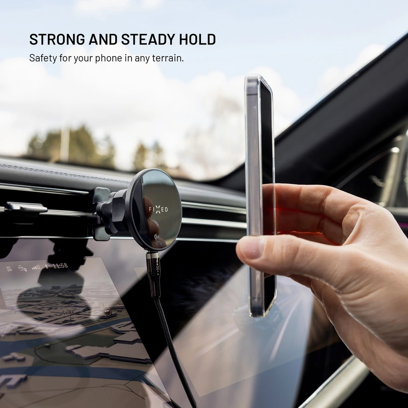 FIXED MagRound2 15W Airvent Car Mount Black - 8018352