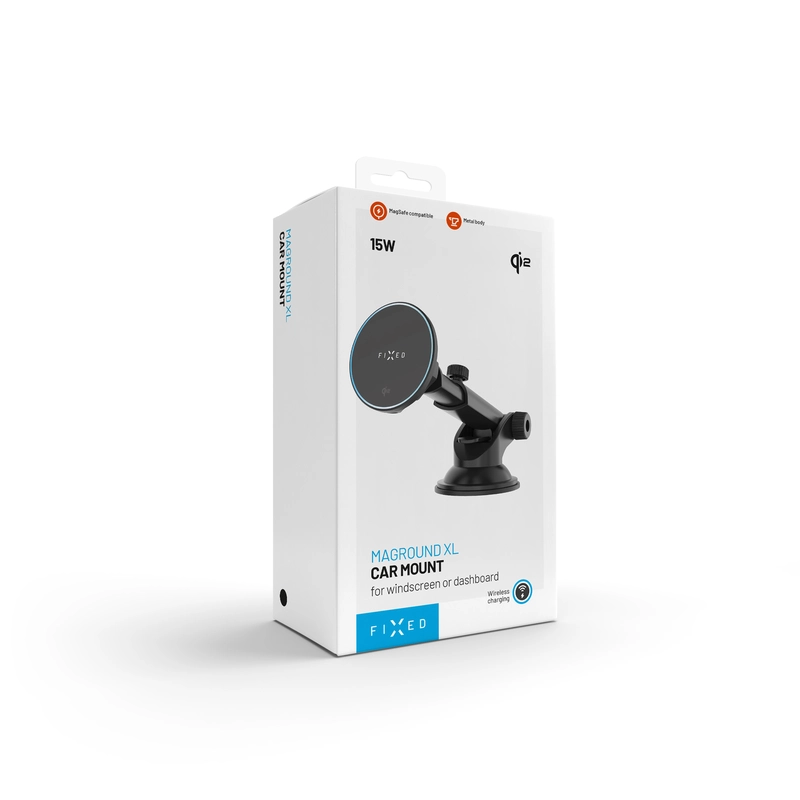 FIXED MagRound2 XL 15W Windshiled/Dashboard Car Mount Black - 8018353