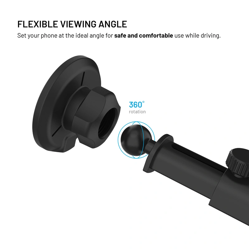 FIXED MagRound2 XL 15W Windshiled/Dashboard Car Mount Black - 8018353