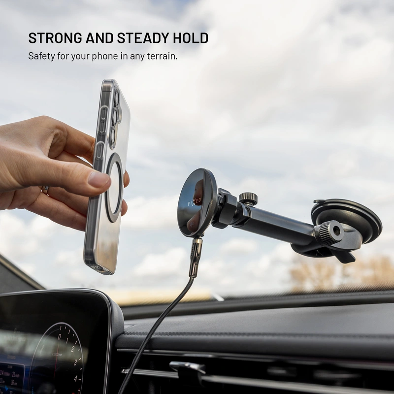 FIXED MagRound2 XL 15W Windshiled/Dashboard Car Mount Black - 8018353