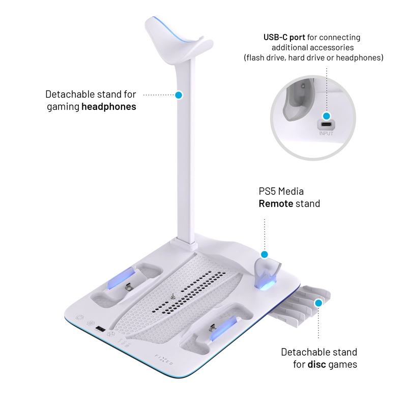 FIXED Multifunctional Dockingstation for PS5 Pro/Slim - 8018354