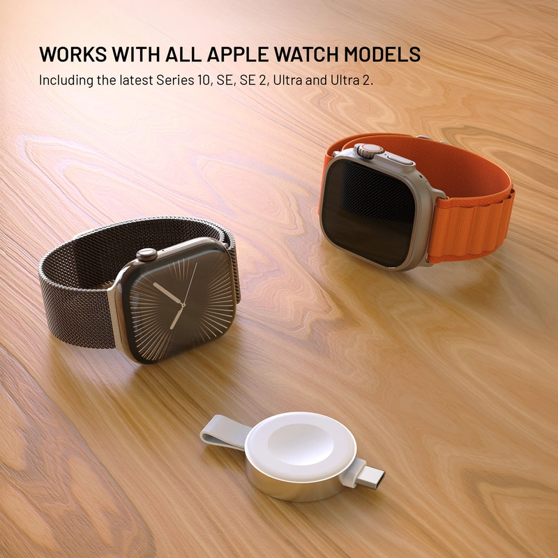 FIXED Wireless USB-C charger for Apple Watch White - 8018355