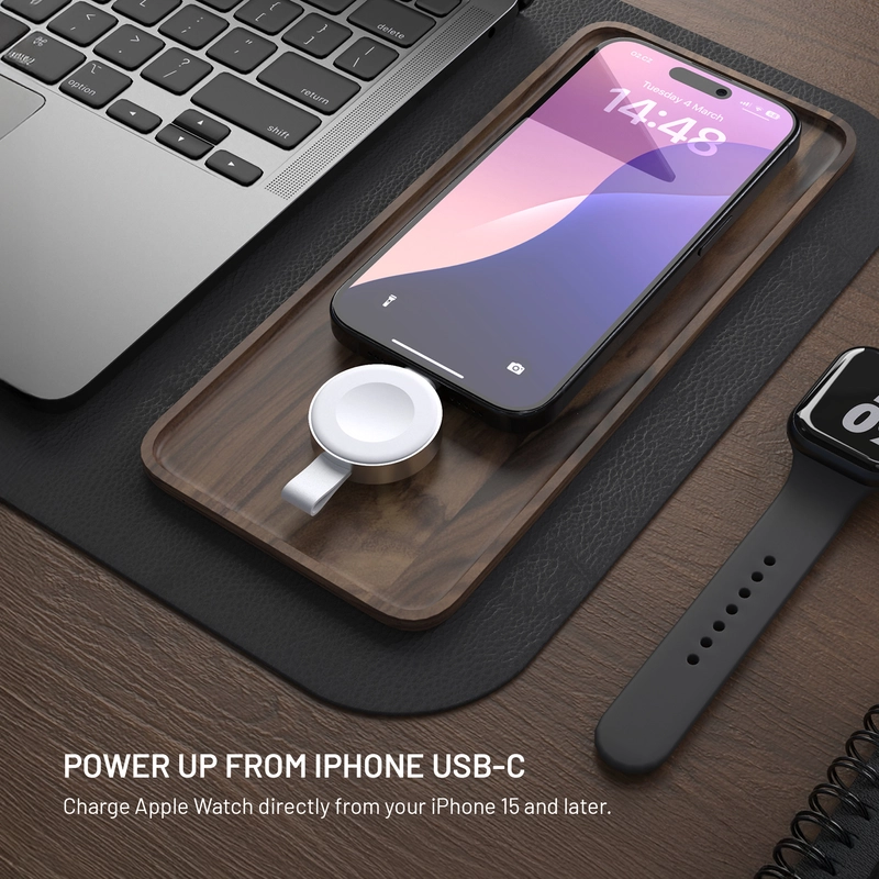 FIXED Wireless USB-C charger for Apple Watch White - 8018355