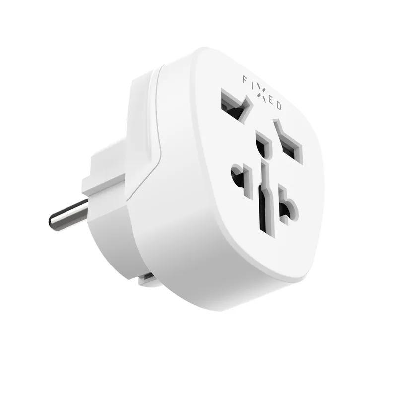 FIXED Travel Adapter Schuko EU/World White - 8018357