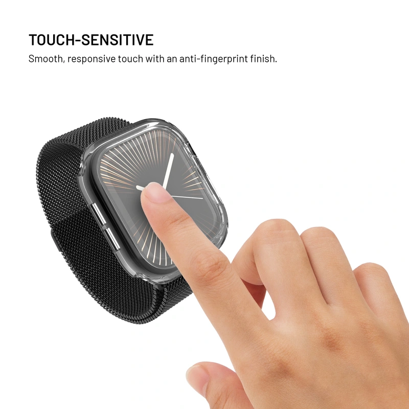 FIXED PURE Case w. Glass for Apple Watch 42 mm Clear - 8018365