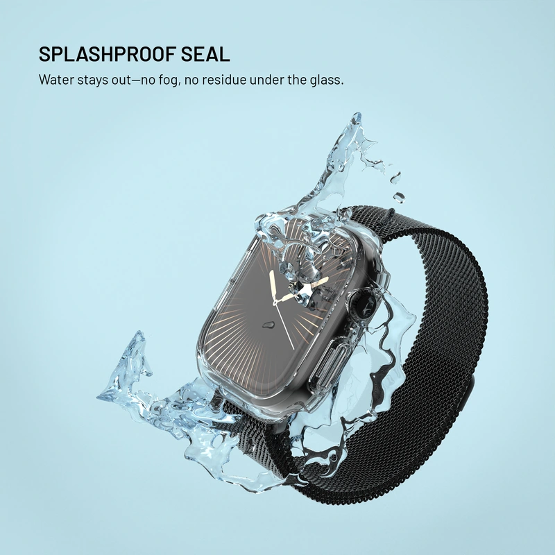 FIXED PURE Case w. Glass for Apple Watch 42 mm Clear - 8018365