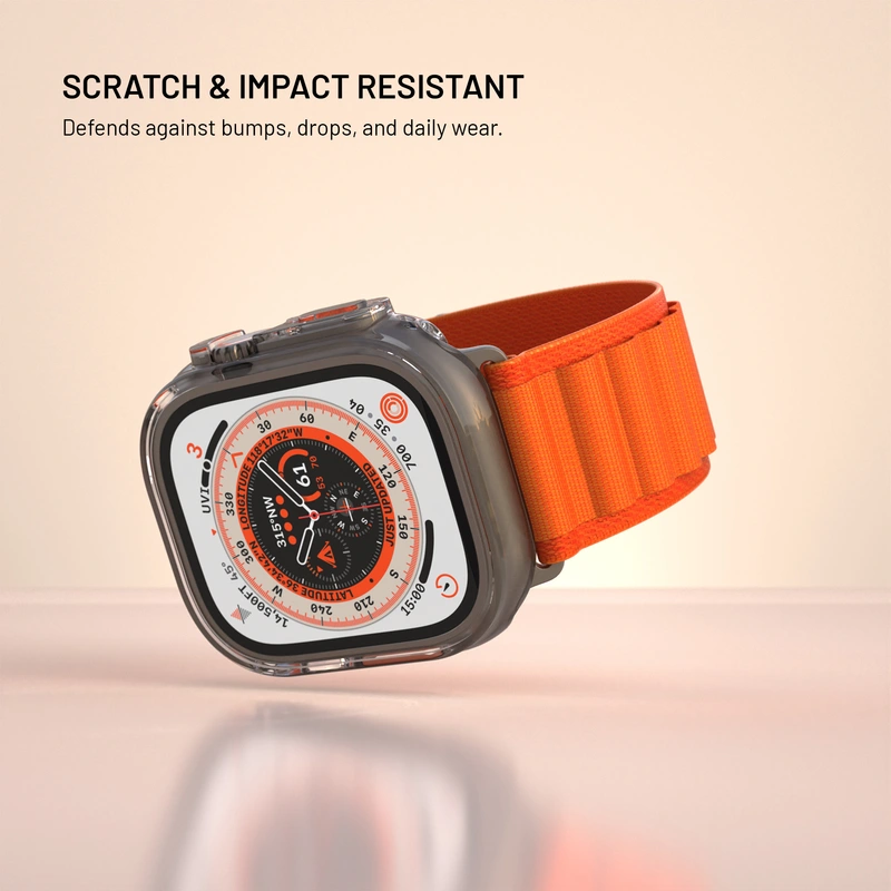 FIXED PURE Case w. Glass for Apple Watch 49 mm Clear - 8018366