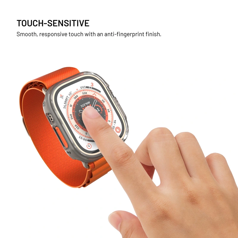 FIXED PURE Case w. Glass for Apple Watch 49 mm Clear - 8018366