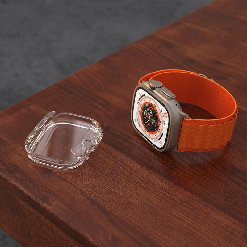 FIXED PURE Case w. Glass for Apple Watch 49 mm Clear - 8018366