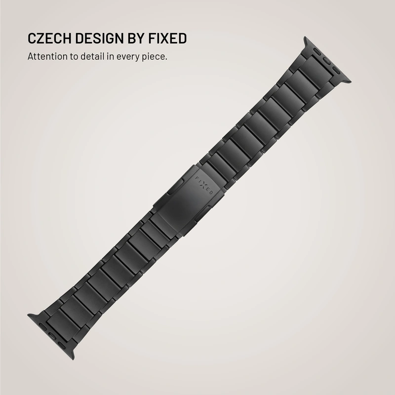 FIXED Titanium Strap for Apple Watch 42/44/45/46/49mm Black - 8018384