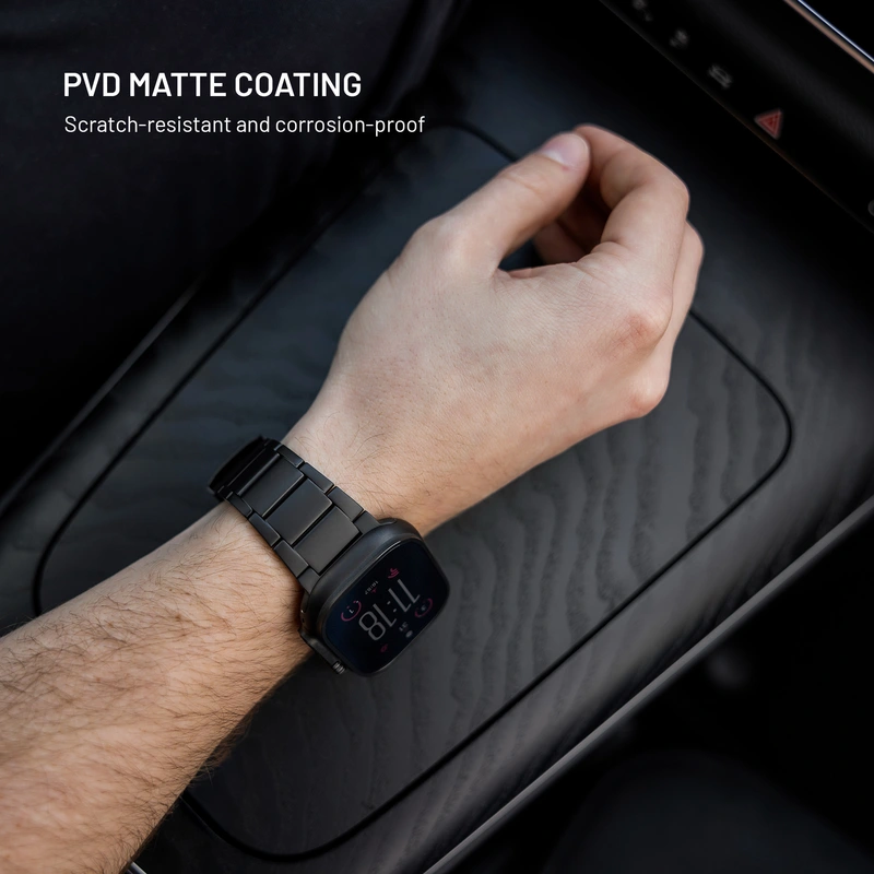 FIXED Titanium Strap for Apple Watch 42/44/45/46/49mm Black - 8018384