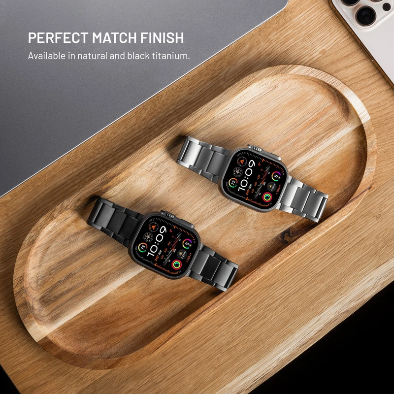 FIXED Titanium Strap for Apple Watch 42/44/45/46/49mm Natural Titanium - 8018385