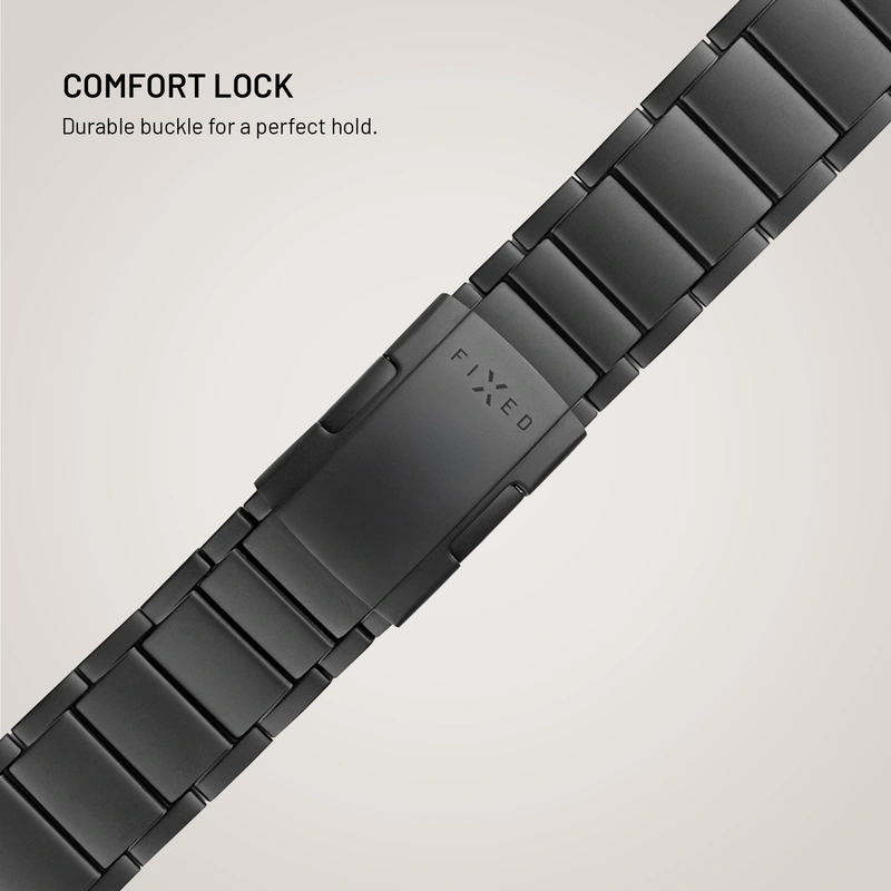 FIXED Titanium Strap for Garmin QuickFit 22mm Black - 8018388
