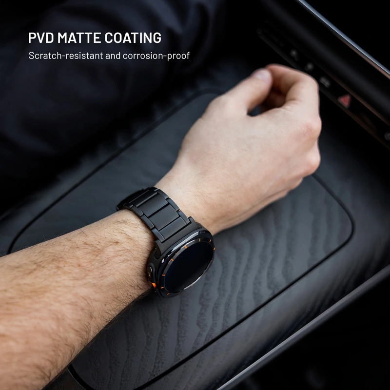 FIXED Titanium Strap for Garmin QuickFit 22mm Black - 8018388