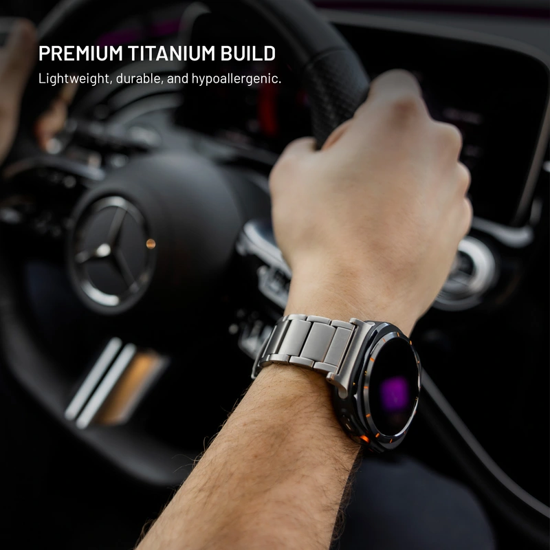 FIXED Titanium Strap for Garmin QuickFit 22mm Natural Titanium - 8018389