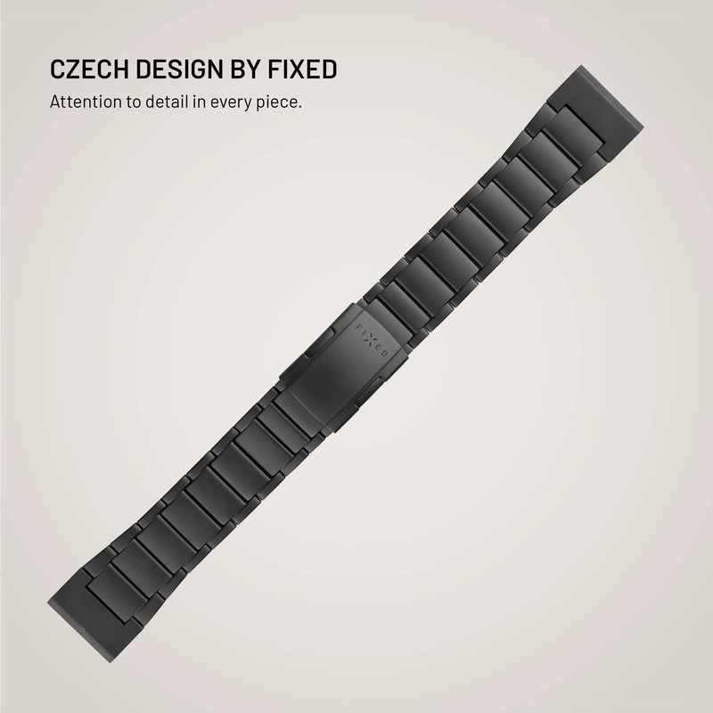 FIXED Titanium Strap for Garmin QuickFit 26mm Black - 8018390