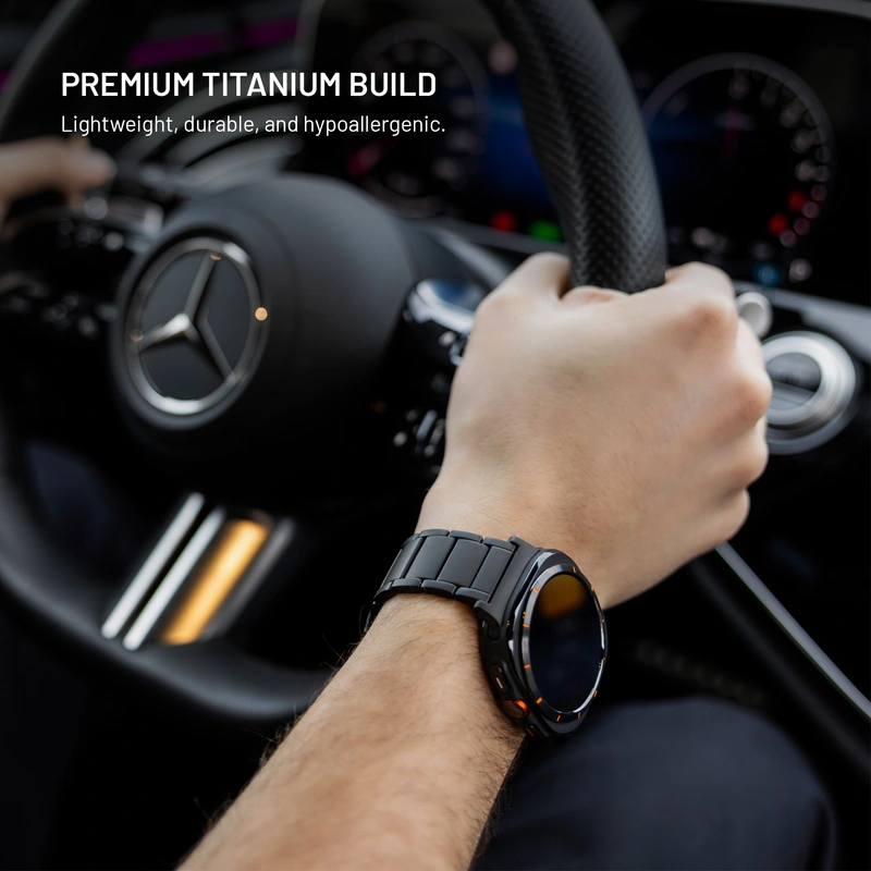 FIXED Titanium Strap for Garmin QuickFit 26mm Black - 8018390