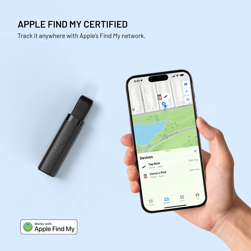 FIXED Tag Stick Locator for Apple Find My Black - 8018392