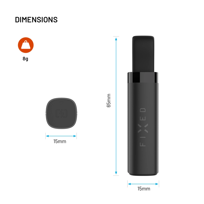 FIXED Tag Stick Locator for Apple Find My Black - 8018392