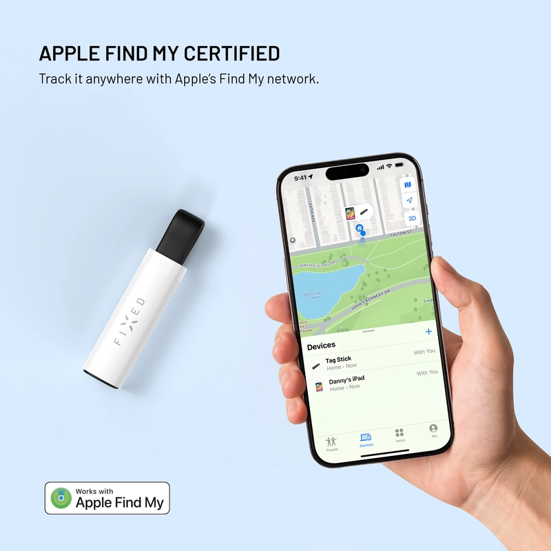 FIXED Tag Stick Tracker for Apple Find My White - 8018393