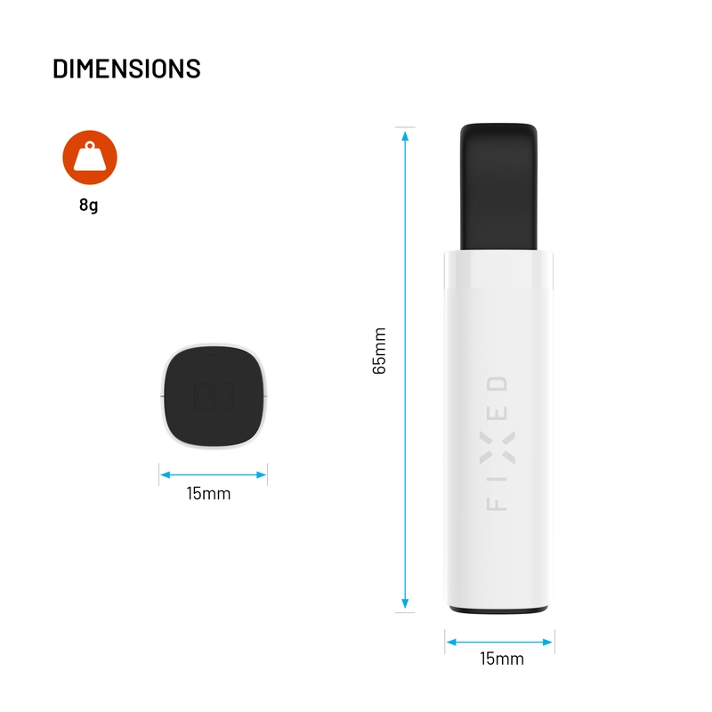 FIXED Tag Stick Tracker for Apple Find My White - 8018393