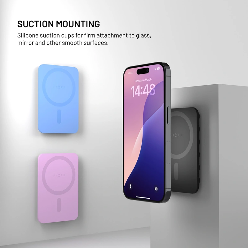 FIXED MAGMATE MagSafe holder with suction cups Blue - 8018404