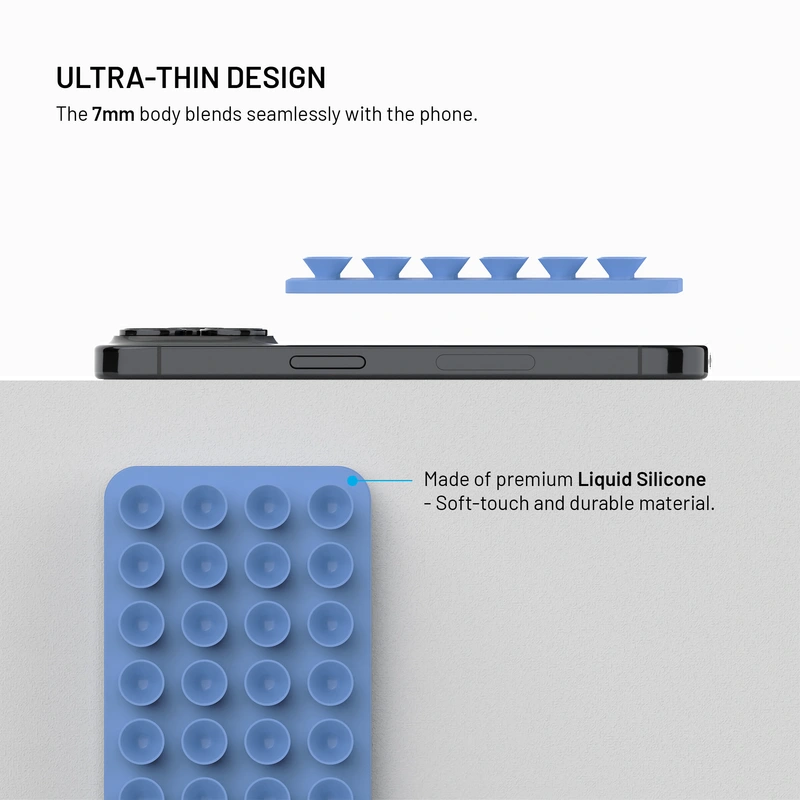 FIXED MAGMATE MagSafe holder with suction cups Blue - 8018404