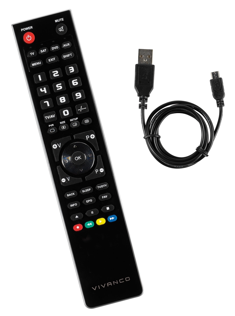Vivanco 4in1 universal remote control Black - 2837600