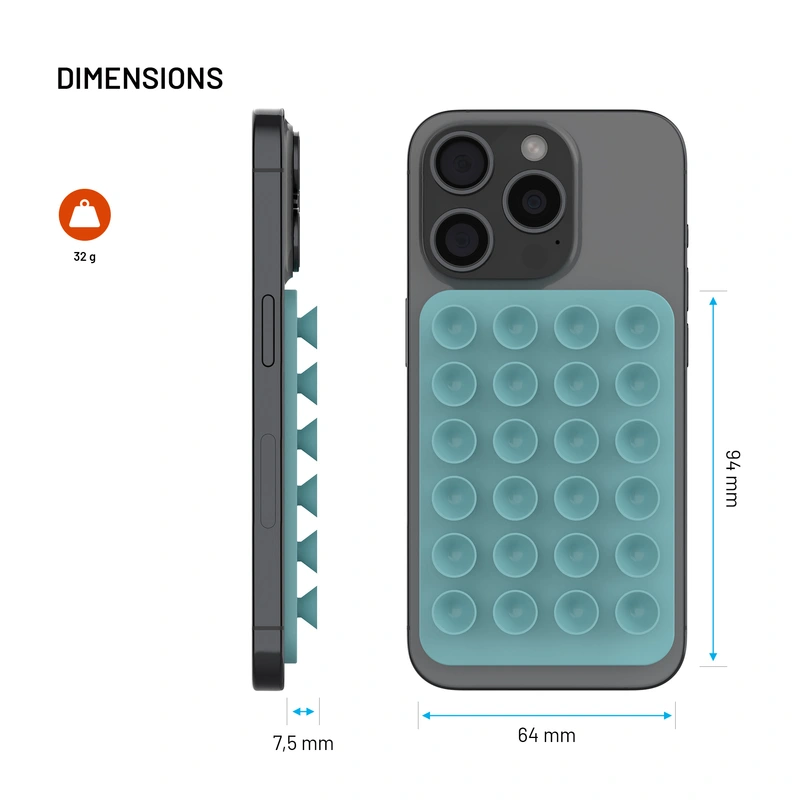 FIXED MAGMATE MagSafe holder with suction cups Green - 8018405