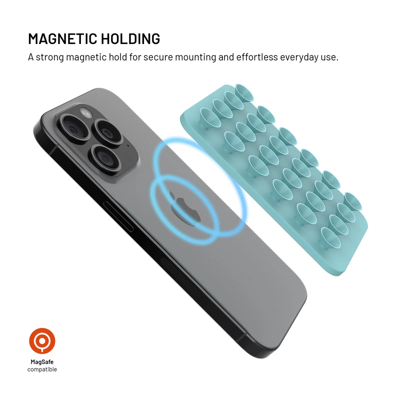 FIXED MAGMATE MagSafe holder with suction cups Green - 8018405