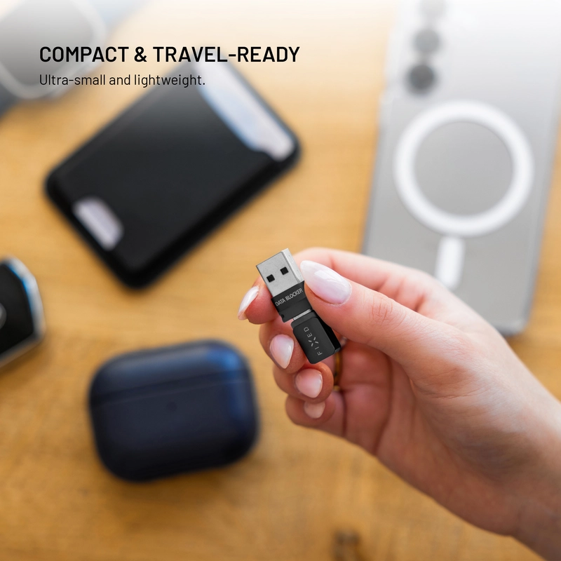 FIXED Data Blocker 2in1 USB-A & USB-C 240W for safe charging Black - 8018432