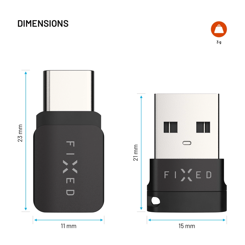 FIXED Data Blocker 2in1 USB-A & USB-C 240W for safe charging Black - 8018432