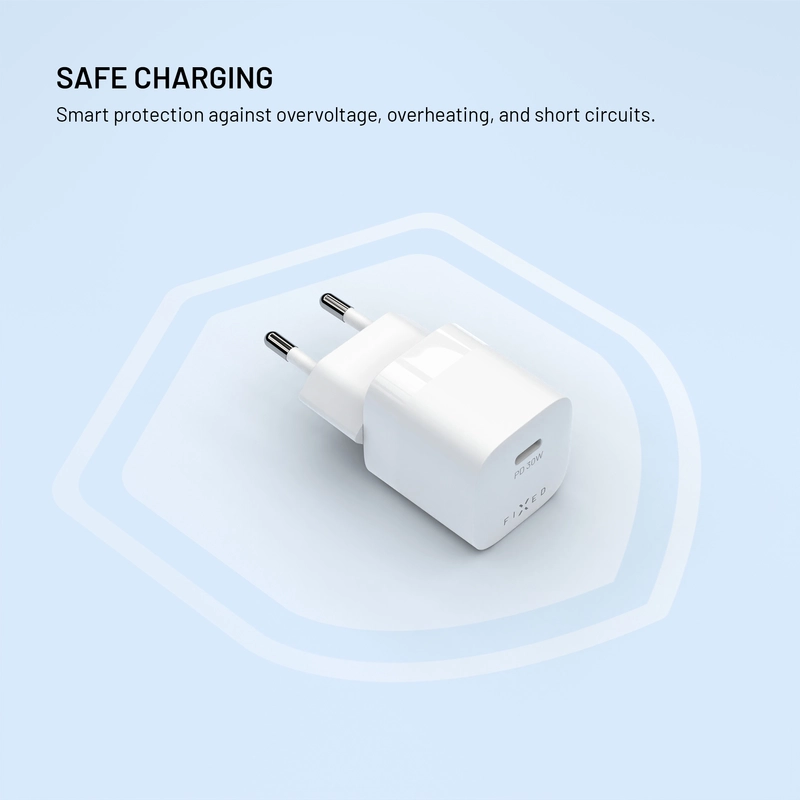 FIXED Super Fast Mini Home Charger USB-C PD 30W White - 8018548