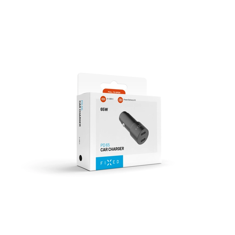 FIXED Super Fast Dual USB-C Car Charger 65W Black - 8018550