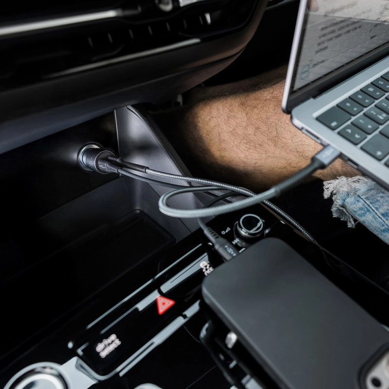 FIXED Super Fast Dual USB-C Car Charger 65W Black - 8018550