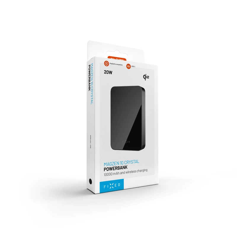 FIXED MagZen 10 Crystal Qi2 Standard 10.000 mAh Black - 8018606
