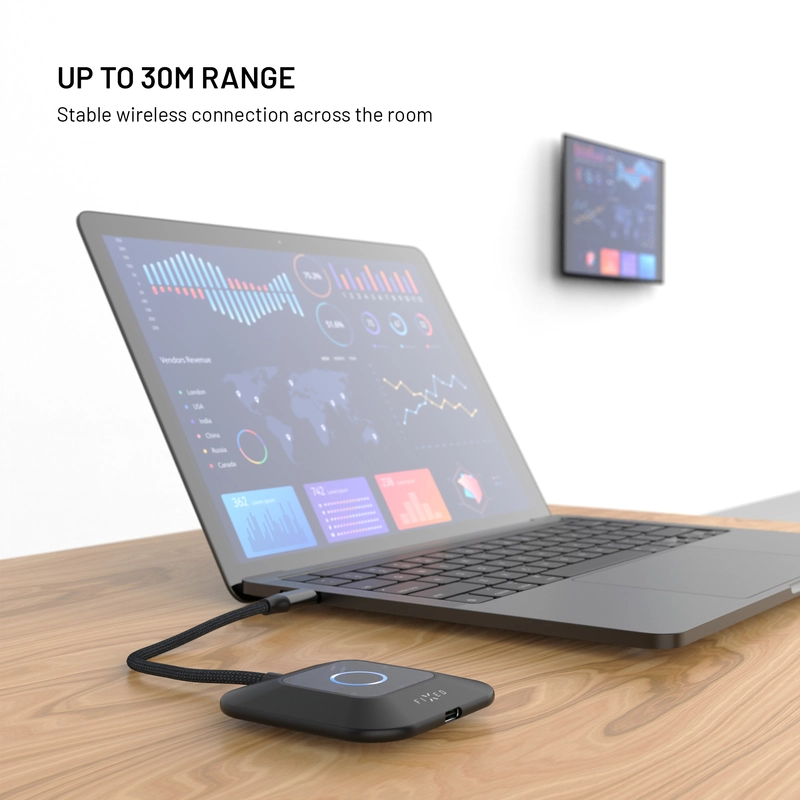 FIXED AirLink Wireless USB-C/HDMI Sender Black - 8018637